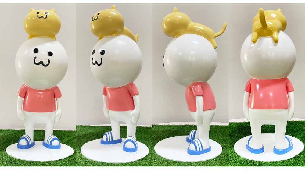 发射小人玻璃钢公仔